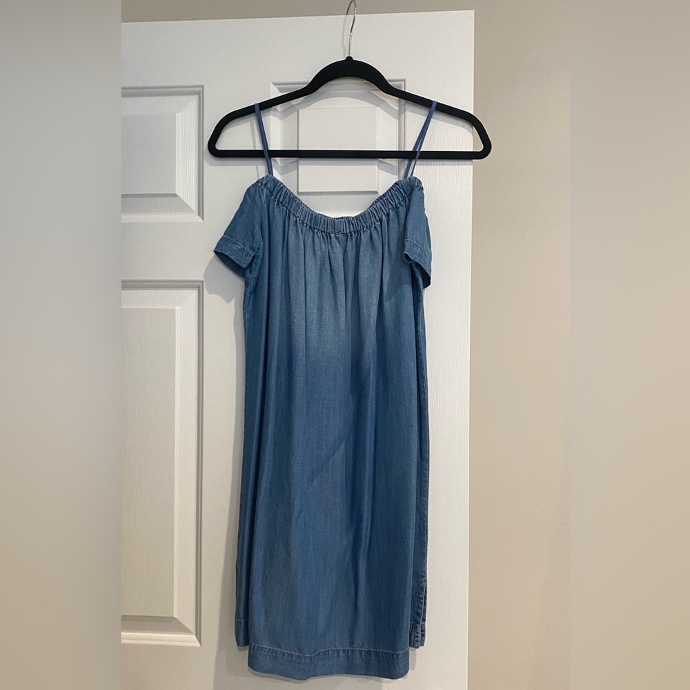 Never Worn Cloth & Stone Off The Shoulder Jean  Dress